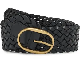 Тканый кожаный ремень Woven Hip Belt от Madewell с пряжкой