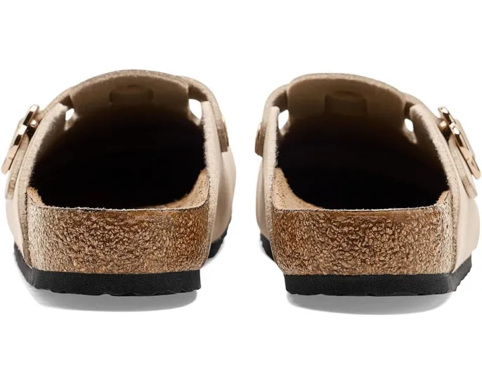 Детские сабо Birkenstock Kids Boston Flower Buckle с цветочной пряжкой и пробковой стелькой