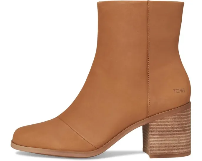 Ботильоны TOMS Evelyn на устойчивом каблуке с молнией