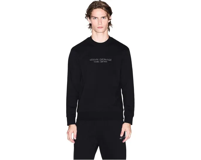 Свитшот Milano New York Logo с длинным рукавом Armani Exchange