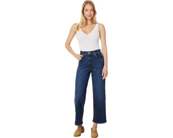 Джинсы Levi's Premium High-Rise Wide Leg свободные с высокой посадкой
