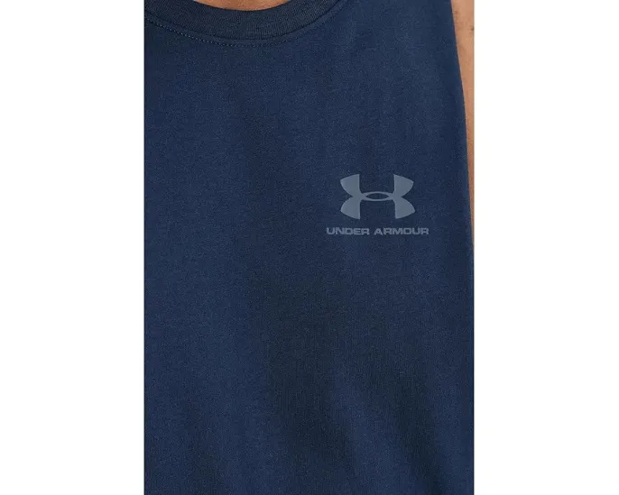 Under Armour майка без рукавов Logo Cutoff с круглым вырезом и длинным подолом