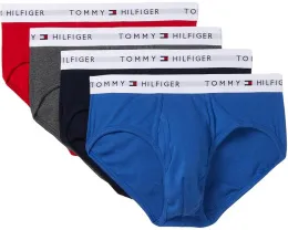 Набор из 4 трусов Tommy Hilfiger Cotton Classic Brief с эластичным поясом