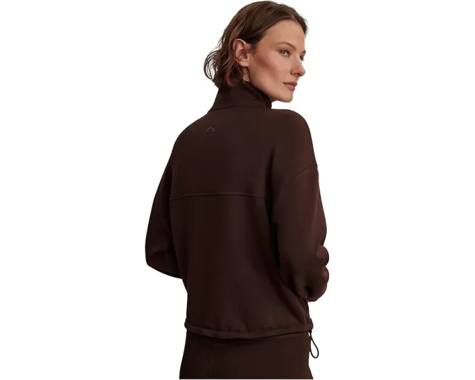 Кроп-толстовка Varley Sian Cropped Half Zip Midlayer с отверстиями для большого пальца