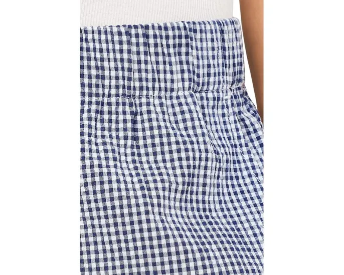Eileen Fisher широкие брюки с клеткой из органического хлопка