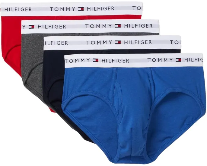 Набор из 4 трусов Tommy Hilfiger Cotton Classic Brief с эластичным поясом