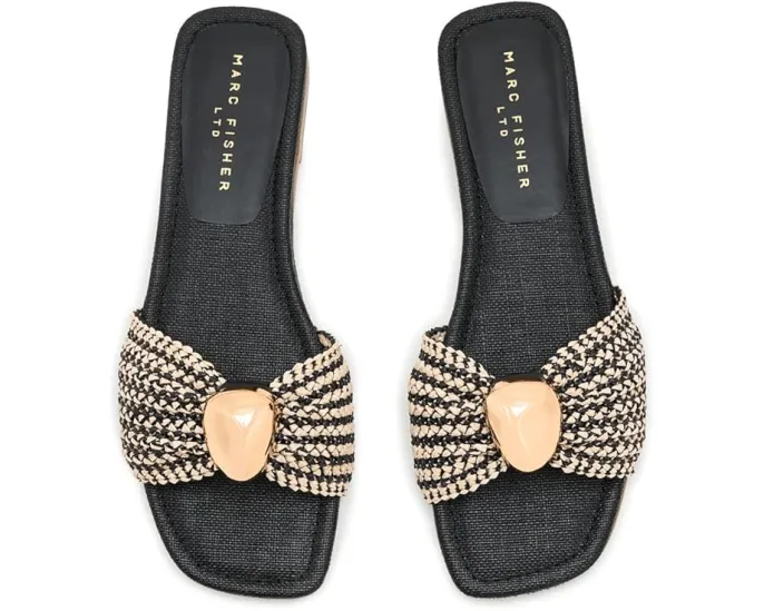 Сандалии Nalena Casual Sandals с квадратным носком и плетеным декором от Marc Fisher LTD