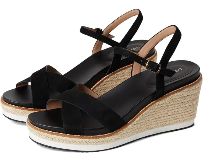 Эспадрильи Cole Haan Cloudfeel Silvee Espadrille Wedges 75mm с перекрестными ремешками