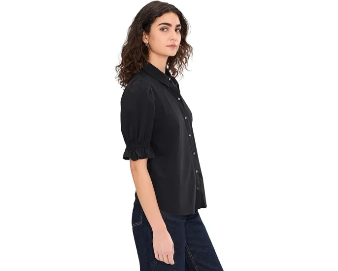 Блуза Liverpool Los Angeles с пышными рукавами до локтя и застежкой на кнопках