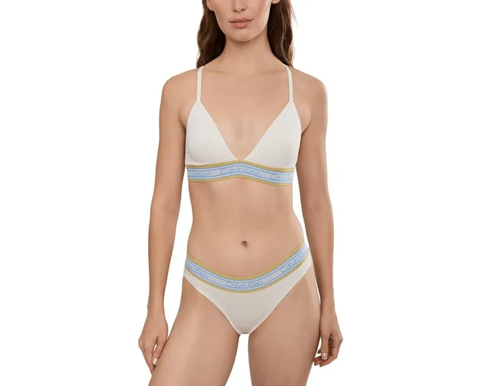 Бюстгальтер Calvin Klein Icon Cotton Modal Stripe Triangle с хлопковым модалом