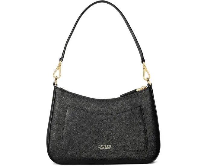 Lauren Ralph Lauren Кожаная сумка через плечо среднего размера Danni с решетчатой фактурой