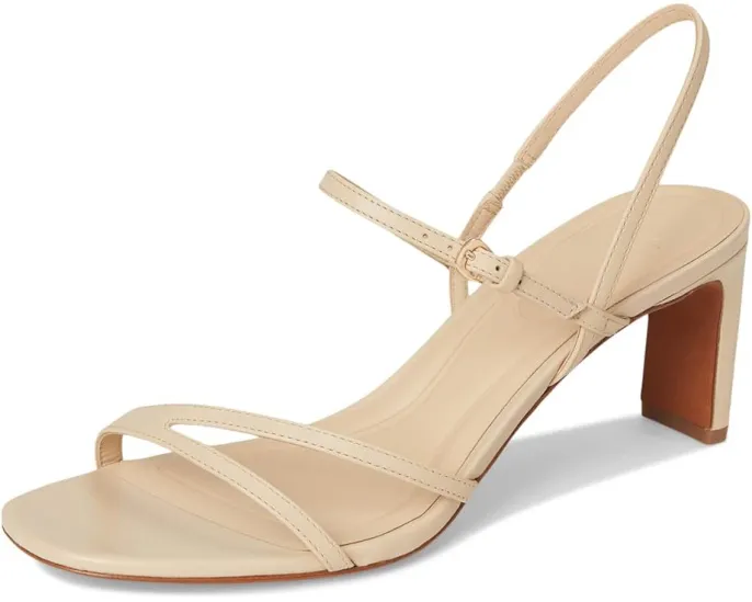 Сандалии Vince Marcela Strappy с ремешками под крокодила и квадратным каблуком