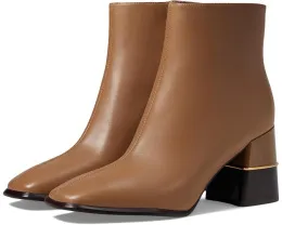 Tory Burch кожаные ботильоны на каблуке 75 мм с боковой молнией