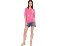 Свитер с коротким рукавом Lilly Pulitzer Orton из мягкой трикотажной ткани