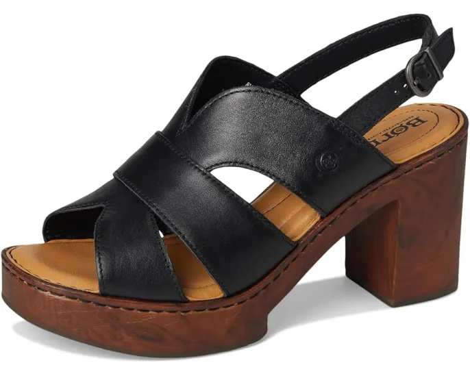 Босоножки Born Nassau на платформе с регулируемой лямкой на щиколотке