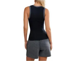 Майка Longer Days Tank от Free People с ребристой структурой