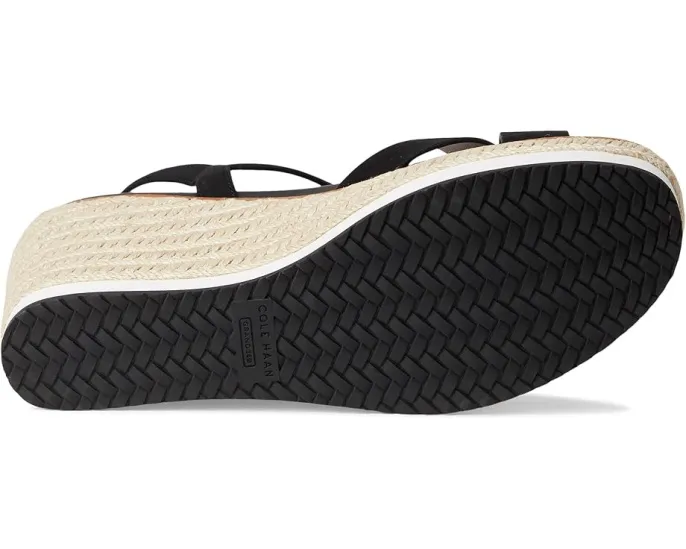 Эспадрильи Cole Haan Cloudfeel Silvee Espadrille Wedges 75mm с перекрестными ремешками