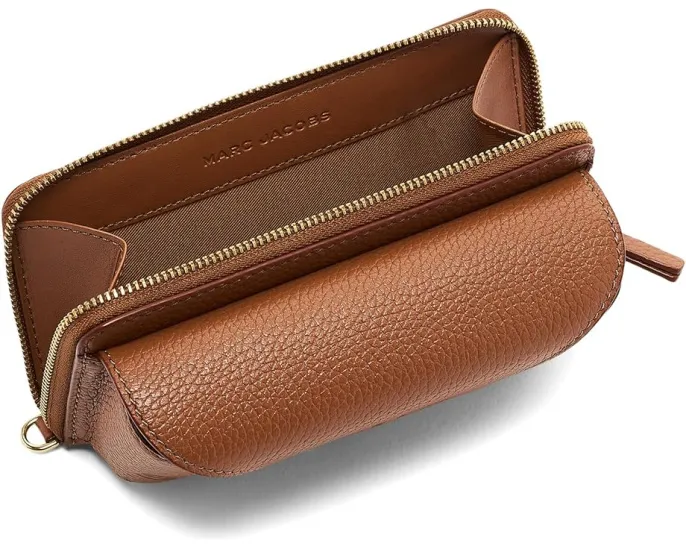 Кожаный чехол для очков Marc Jacobs с двумя отделениями и шестью карманами