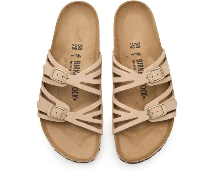 Сандалии Birkenstock Granada из нубука с анатомической стелькой и открытым носком