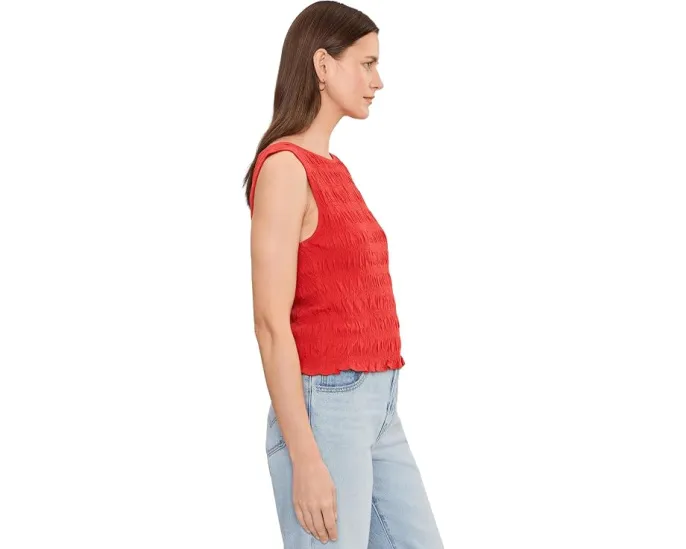 Топ Smocked Boatneck Tank от Madewell со сборками