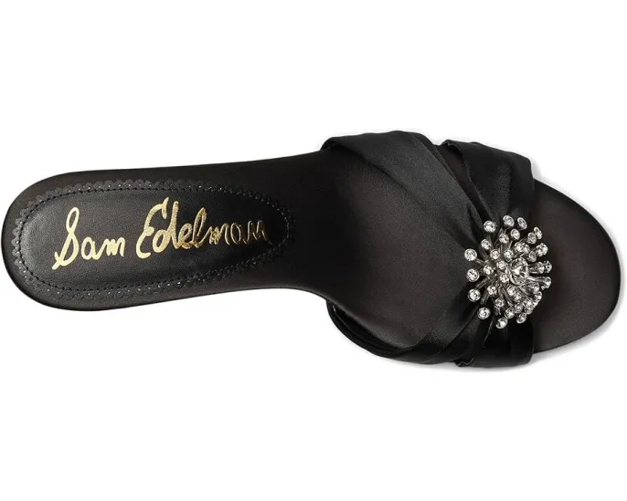 Сандалии Sam Edelman Cindie с акцентом из стразов и каблуком средней высоты