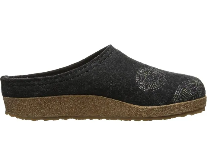 Клоги Haflinger Spirit с войлочным верхом и каблуком-рокером