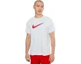 Футболка Nike Hydroguard Outline Swoosh Dri-FIT UV с защитой UPF 40+ и коротким рукавом
