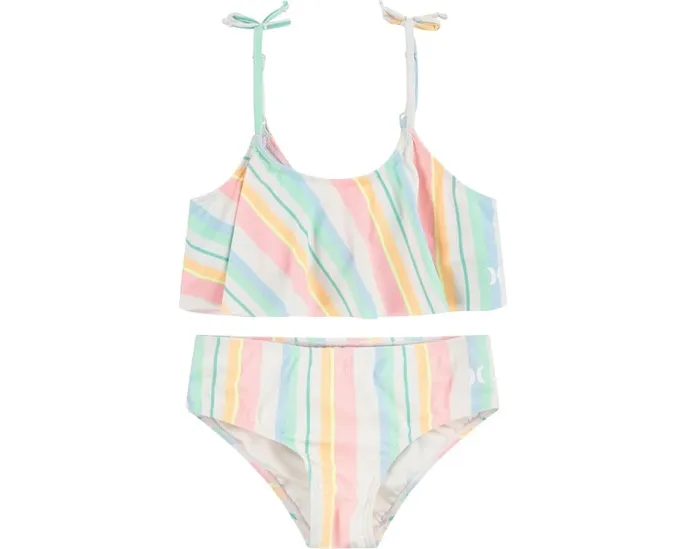 Детский купальник Hurley Kids Flounce Bikini с воланами и защитой UPF 50+