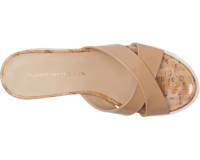 Сандалии Stuart Weitzman Dayna Wedge Slide на платформе с открытым носком