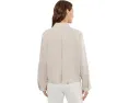 Куртка Eileen Fisher с воротником и полосками из органического льна
