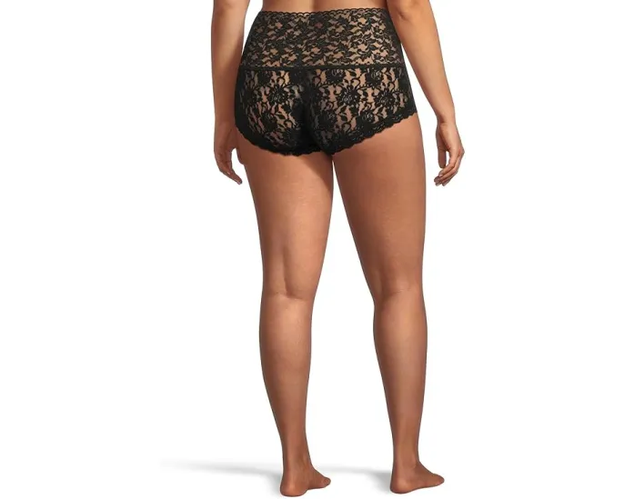 Hanky Panky шорты-бойфренды плюс сайз с кружевной резинкой