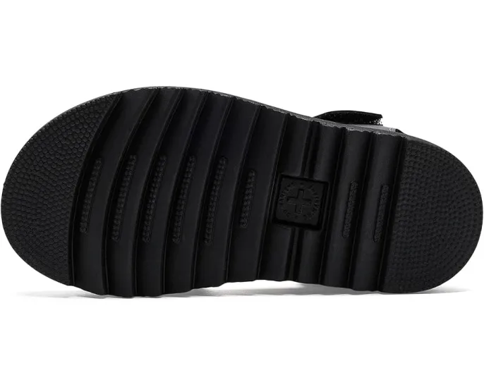 Детские сандалии Dr. Martens Marlowe Hearts II J с блестящим сердцем на регулируемых липучках