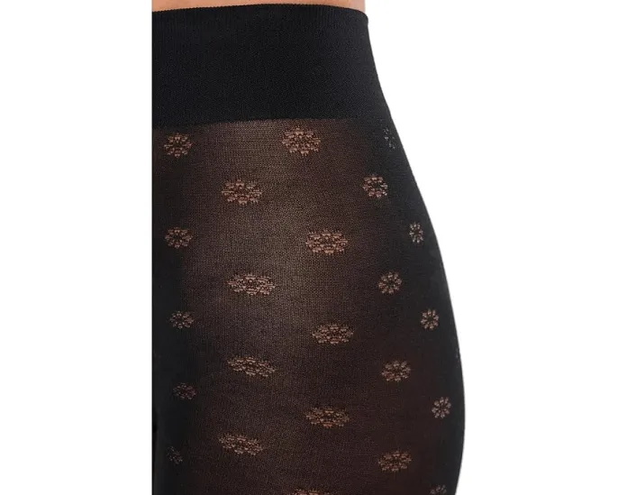 Колготки Wolford Daisy Cotton с цветочным узором и высоким содержанием хлопка