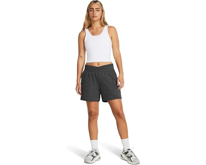 Шорты Under Armour Rival Terry из легкого френч терри с широким эластичным поясом