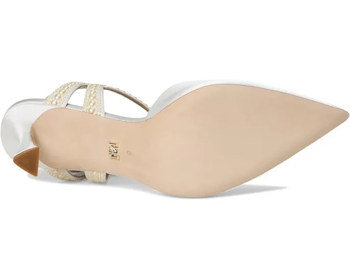 Туфли Badgley Mischka Destinee на каблуке с жемчужной деталью на лямке