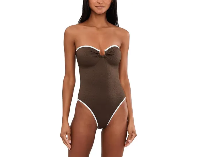 Купальник цельный Beach Bound бандо с кольцом от Seafolly на полочке