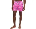 Плавки Chubbies The Great Pink Sharks 14 см с принтом под кожу акулы и защитной подкладкой