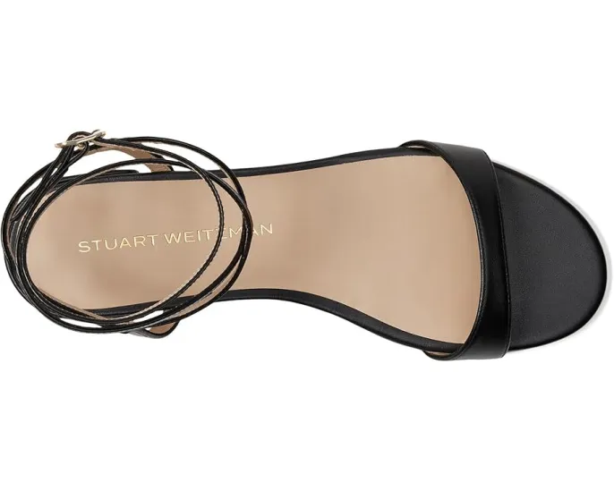 Сандалии Stuart Weitzman Nudist Wrap с регулируемым ремешком и массивным каблуком
