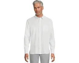 Льняная рубашка Stripe Slub от Johnston & Murphy