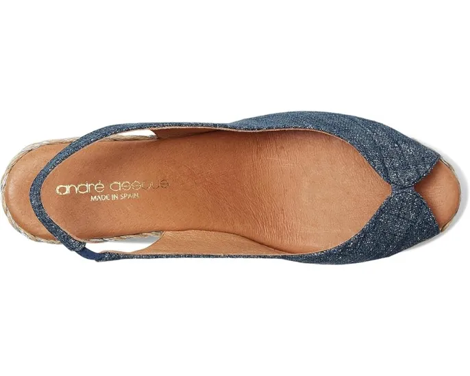 Andre Assous Сандалии Audrey на танкетке с плетеным верхом