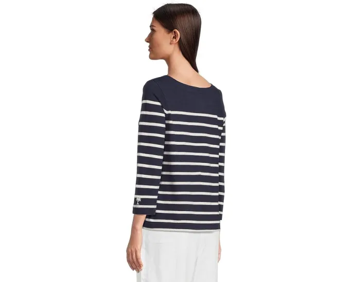 Топ Tommy Bahama Bahama Bliss с 3/4 рукавом и горизонтальными полосками