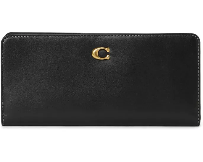 Кошелек COACH Essential Skinny из полотна с 12 слотами для карт