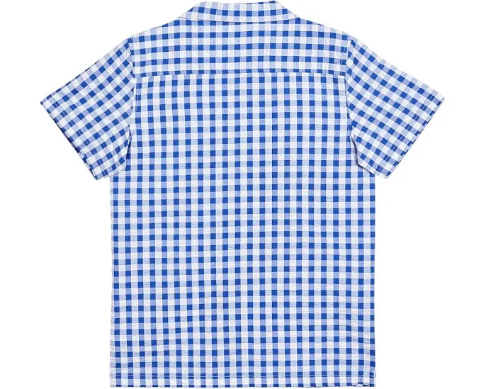 Рубашка Janie and Jack Gingham Cabana в клетку с нагрудным карманом