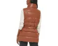Levi's жилет Vegan Leather Puffer из веганской кожи с поясом