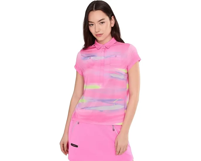 Топ Jamie Sadock с каплевидным рукавом и V-образным вырезом Painted Sunset