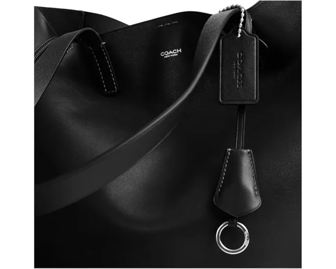 Тота COACH Broadway из натуральной и растительно-дубленой кожи с карманом для ноутбука