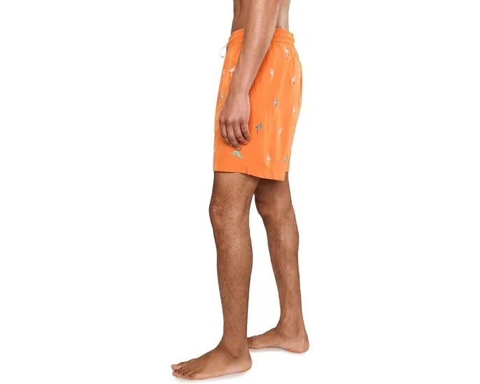 Плавки Tommy Bahama Naples Flamingle 6 с принтом фламинго и сетчатым вкладышем 25 дюймов