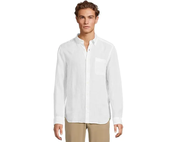 Рубашка Surfside из натурального льна Vineyard Vines с отложным воротником