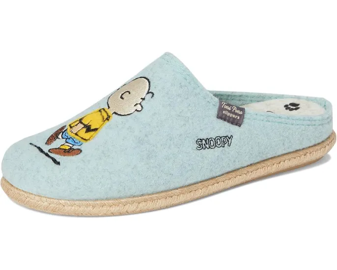 Тони Понс Домашние тапочки Snoopy из шерстяной смеси с резиновой подошвой