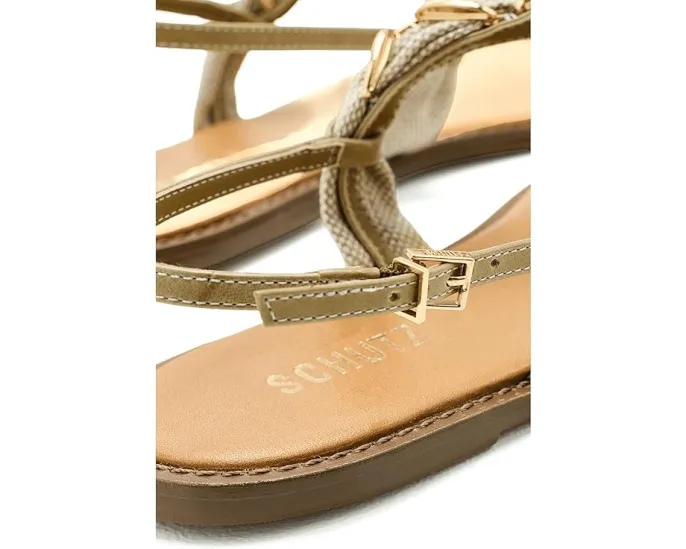 Балетки Camellia с Т-образным ремешком и кожаным верхом от Schutz